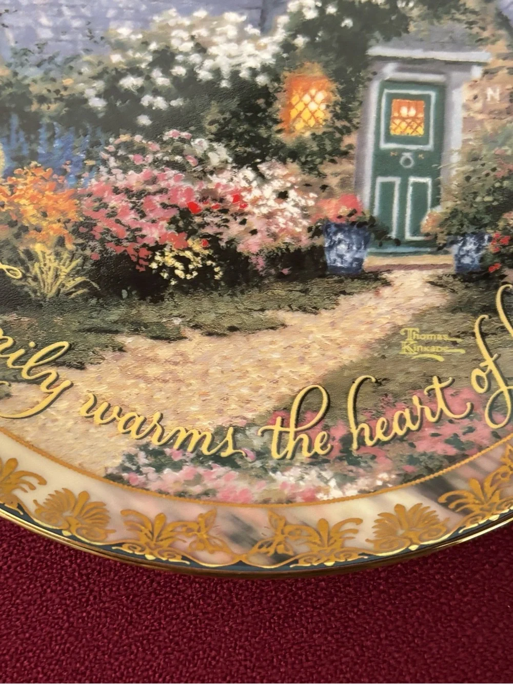 Thomas Kinkade Weathervane Hutch Places in the Heart Collection Plate 4th Issue
